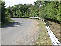 TL2074 : Collapsed Barriers, Low road near Little Stukeley by Michael Trolove