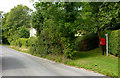 Low Street, Brandeston, and postbox