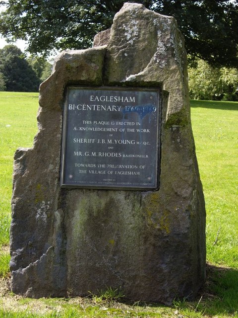 Eaglesham Bi-centenary memorial stone