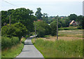 Lane towards Framsden