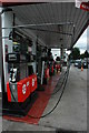 Petrol pumps, Texaco Garage, Bala