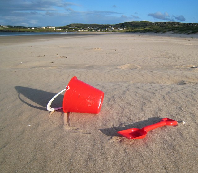 Bucket and spade on Killahoey Strand