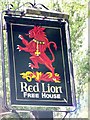 Sign for the Red Lion