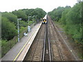 Train leaving Pluckley Station to Headcorn