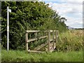 Public footpath, viewed from Common Road