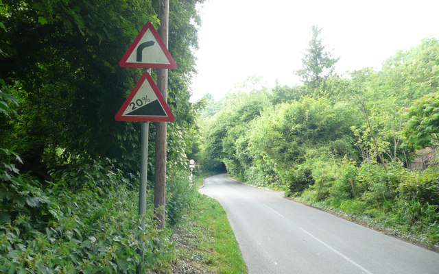 Chalkpit Lane - Steep Hill 20%