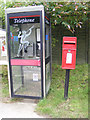 TM3463 : Telephone Box & Main Street Postbox by Geographer