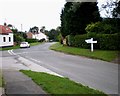 Minor road junction at Nunburnholme