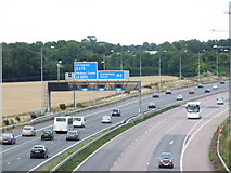 TQ7962 : Junction 4, M2 Motorway, Kent by Chris Whippet