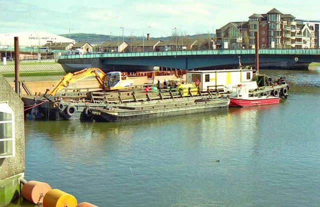 Dredging barges, River Lagan, Belfast (1)