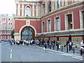 TQ2679 : Prom interval  - audience outside  the Albert Hall by David Hawgood
