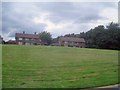 Houses near the entrance to Staunton Harold Reservoir