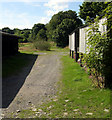 Barn and track near Gernos Farm