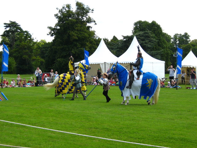 Jousting event on the South Lawn