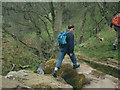 Striding across Lumb Spout