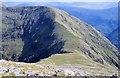 V8083 : Macgillycuddy's Reeks: Col between Carrauntoohil and Cnoc Toinne by Nigel Cox