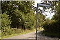 Road sign near Woolhope, Herefordshire