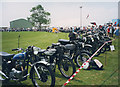 TQ0336 : Classic motorcycles at Dunsfold aerodrome by Stephen Craven