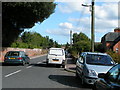 Road through Clyst Honiton towards Exeter Airport