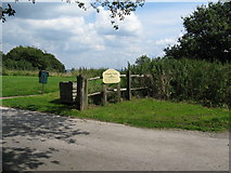 TQ3632 : Entrance to Finche Field by Dave Spicer