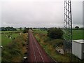 Glasgow to Kilmarnock rail line North of Kilmaurs