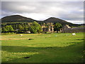 Priory Farm with the Abbey behind