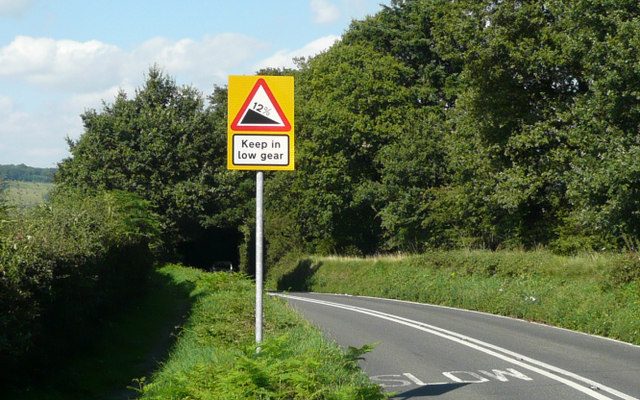 Coast Hill - Steep Hill 12% © Adam Morse :: Geograph Britain And Ireland