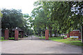 Former entrance to airbase