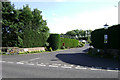 Entrance to Heathcote Park, Harbury Lane, Warwick