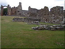 NU1241 : Within the ruins of the Lindisfarne Priory by C Michael Hogan