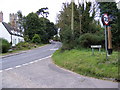TM4365 : B1122 Leiston Road & Theberton Village Sign by Geographer