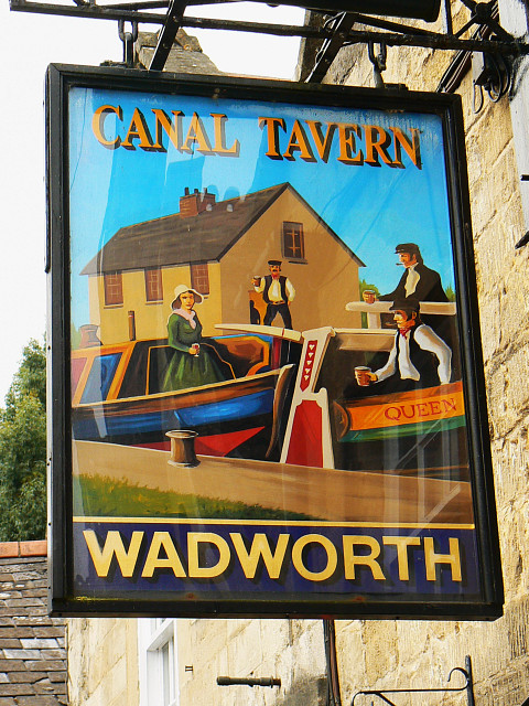 Pub sign, Canal Tavern, Bradford on Avon