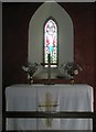 A simple altar at Clee St Margaret parish church