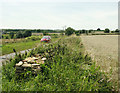 2009 : Minor road, dry wall, field of oats