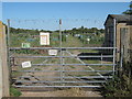 Entrance to Ham Shades Allotments