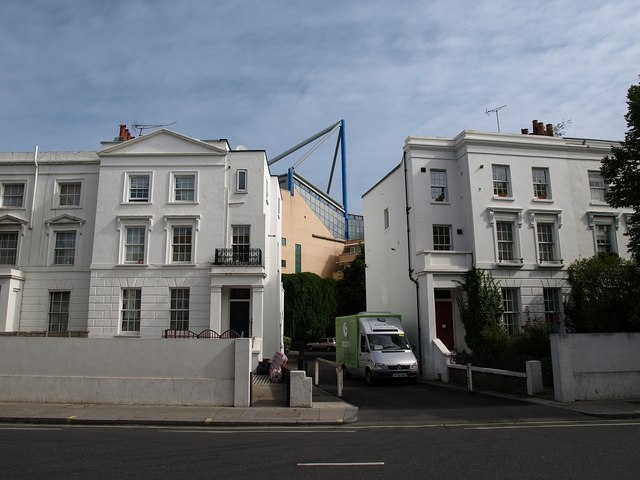 Buildings on Fulham Road