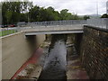 New Bridge over the River Calder in the grounds of the Burnley College-UCLAN, Princess Way