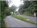 Road to the golf club branches off from Carding Mill Valley