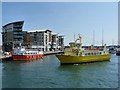 SZ0190 : Ferries at Poole Quay by Robin Drayton