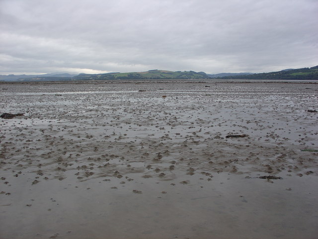Mudflats west of the Cromarty Bridge
