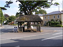 TM3968 : Yoxford Seat & Bus Shelter by Geographer