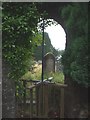 Rotating gate into Lledrod churchyard