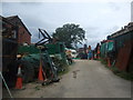 Reclamation yard above Glan Conwy