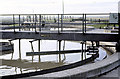 TQ7686 : Benfleet Sewage Treatment Plant: Primary Settling Tanks by John Rostron