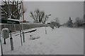 Snow covers Wallington Railway Station