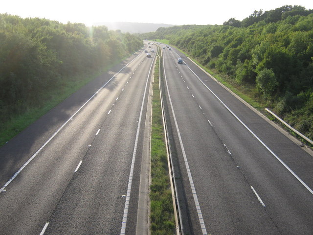 M26 Motorway heading to the M25 © David Anstiss :: Geograph Britain and ...