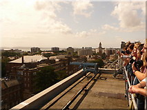 SZ0991 : Bournemouth: watching the Air Show from the roof by Chris Downer