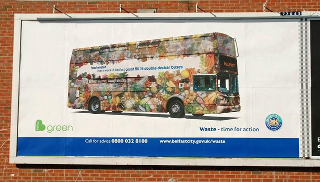 Anti-waste poster, Belfast