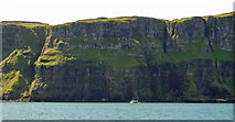 NG2606 : Cliffs on the north side of Canna by Donald MacDonald