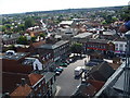 Beccles Main Shopping area from the Bell Tower